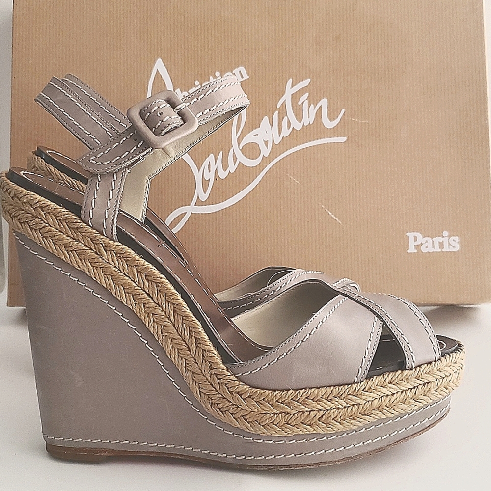 Christian Louboutin Almeria Sandals grey size 37
